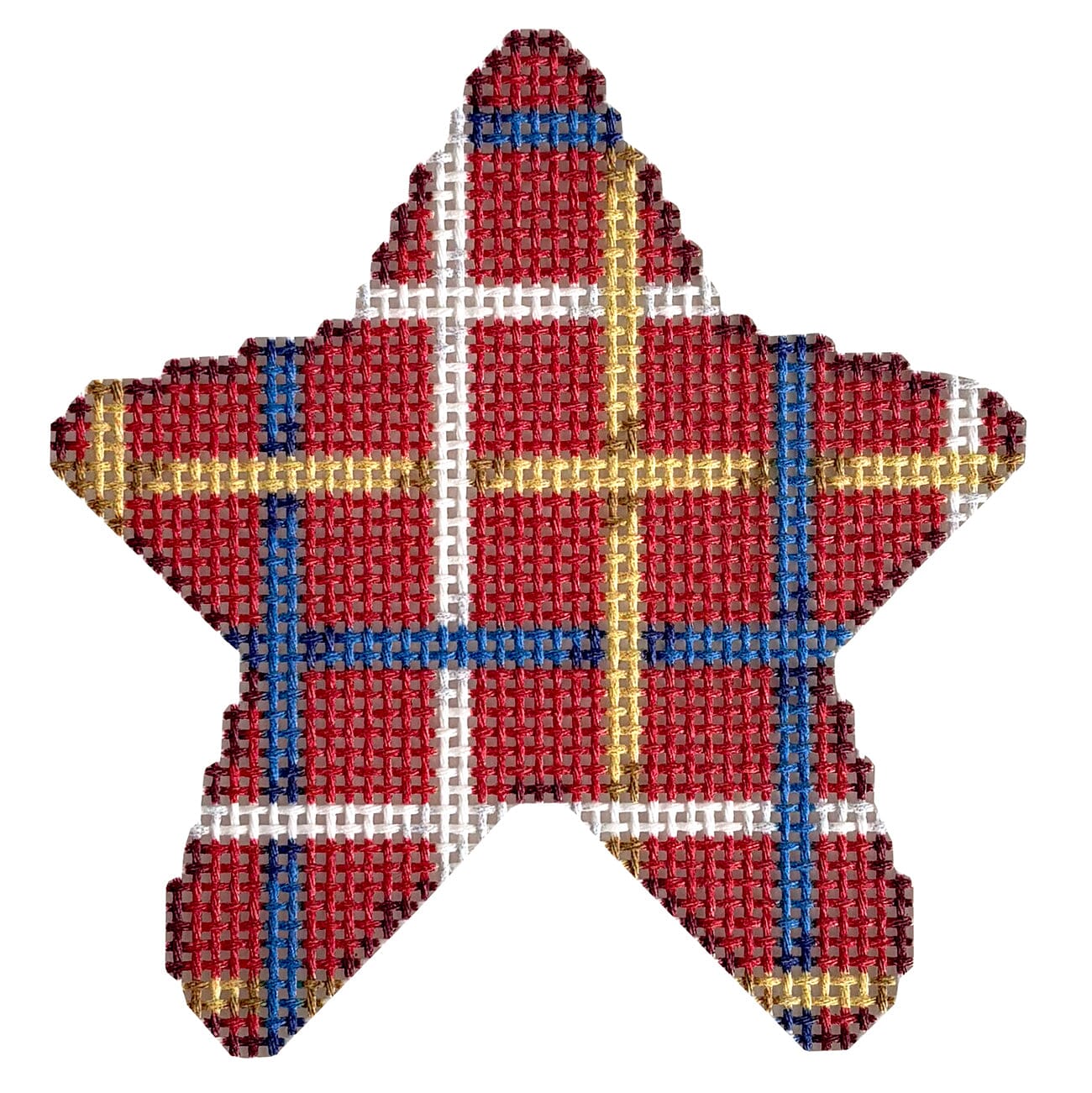Multi Weave Star Printed Canvas Two Sisters Needlepoint  - 2