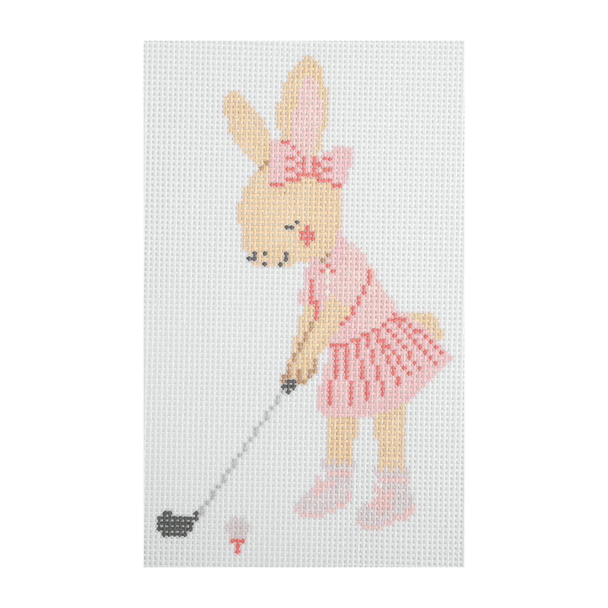 My Bunny Golfs Girl Painted Canvas Arden Gray Co.  - 1