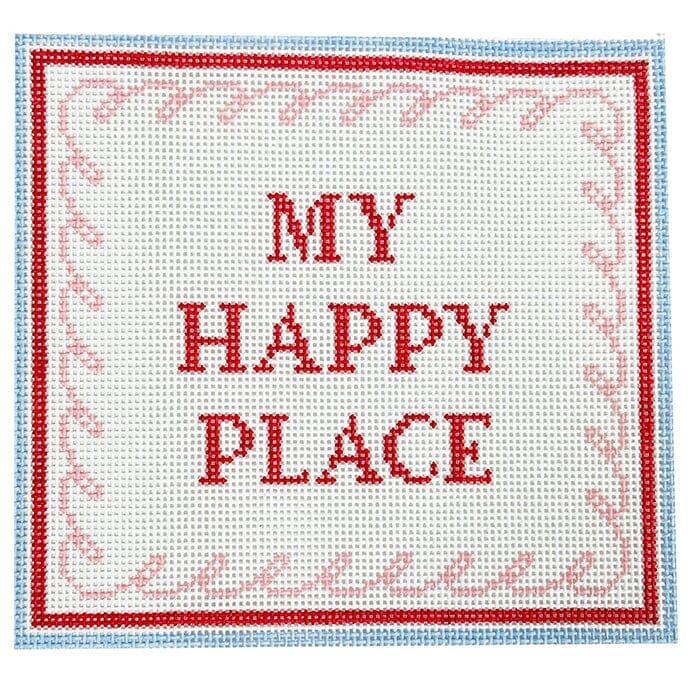 My Happy Place Painted Canvas Goodpoint Needlepoint 
