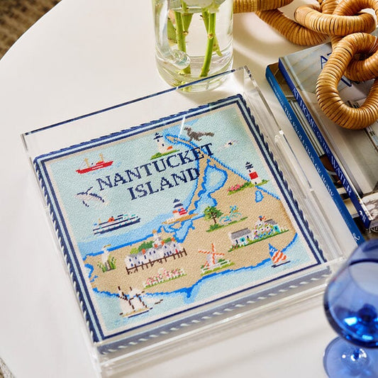 Nantucket Map on 18 Kit Kit Needlepoint To Go 