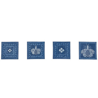 Napoleon's Bees Coasters   Wedgewood & White Painted Canvas Whimsy & Grace
