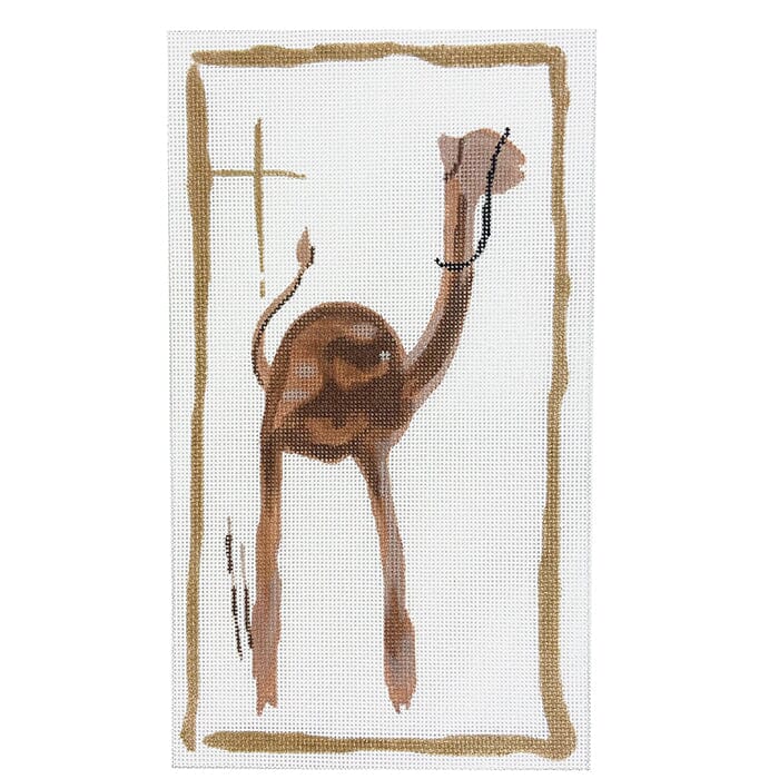 Nativity Camel Painted Canvas Walker's Needlepoint 

