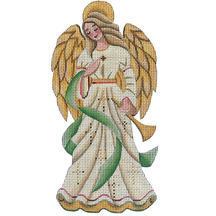 Nativity Series 626   Angel Painted Canvas Rebecca Wood Designs 
