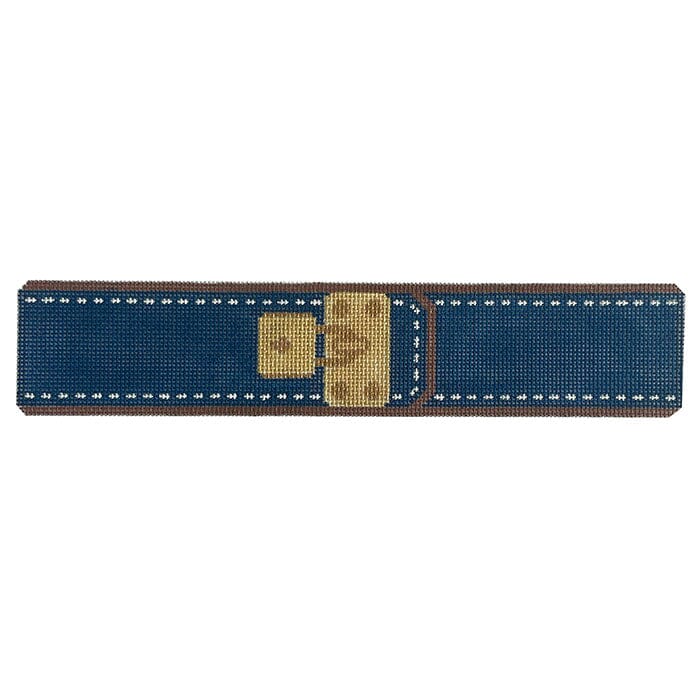 Navy Lock Bracelet Painted Canvas Rachel Donley 