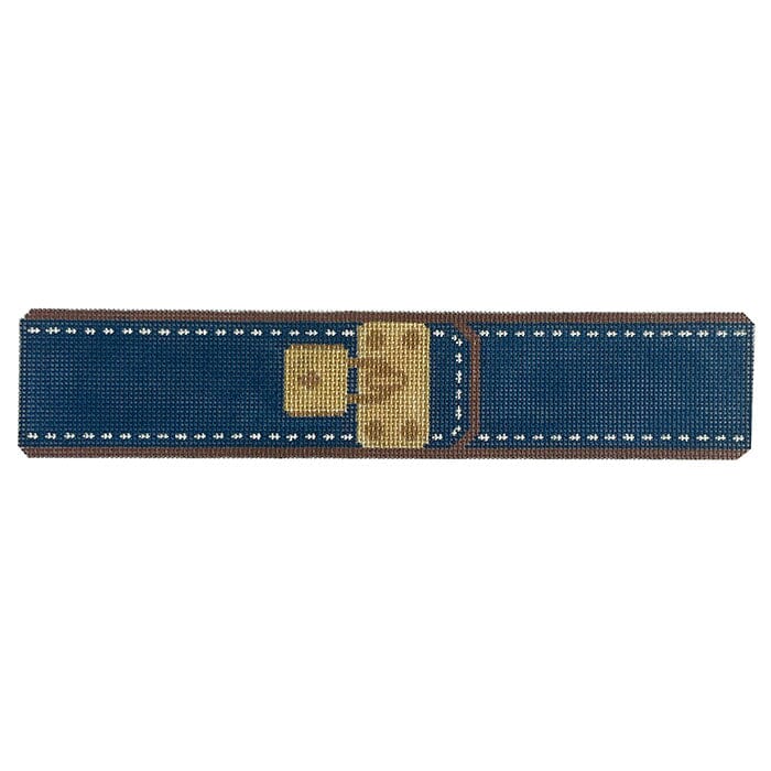 Navy Lock Bracelet Painted Canvas Rachel Donley 

