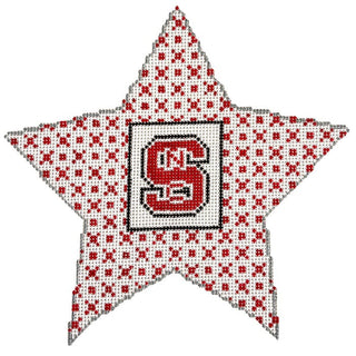 NC State Star Painted Canvas Chris Lewis Distributing 
