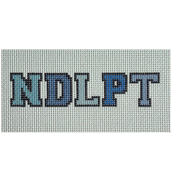 NDLPT   Blue 3x6 Painted Canvas Rachel Barri Designs 
