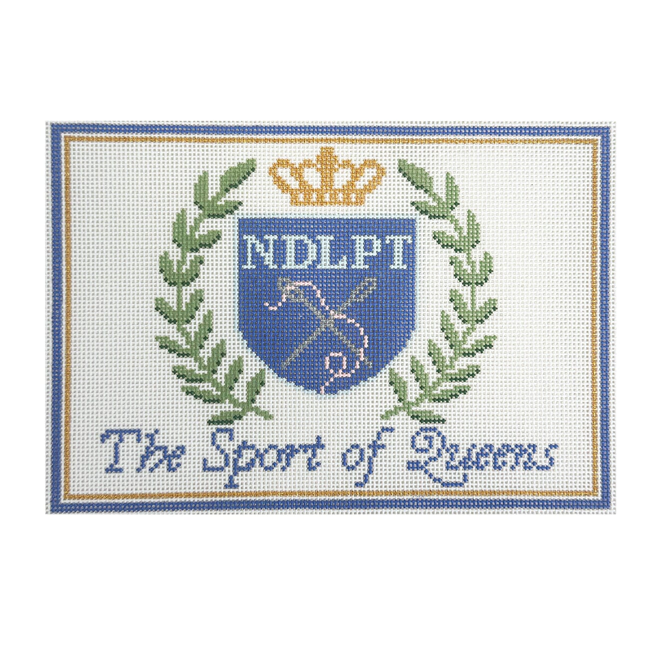 NDLPT Crest Painted Canvas Maura Nolan Designs 
