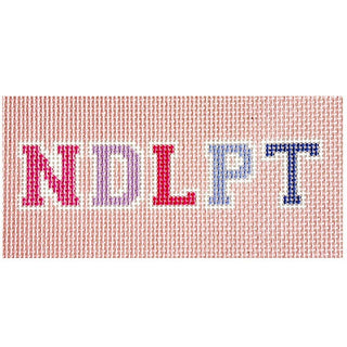 NDLPT   Pink 3x6 Painted Canvas Rachel Barri Designs 
