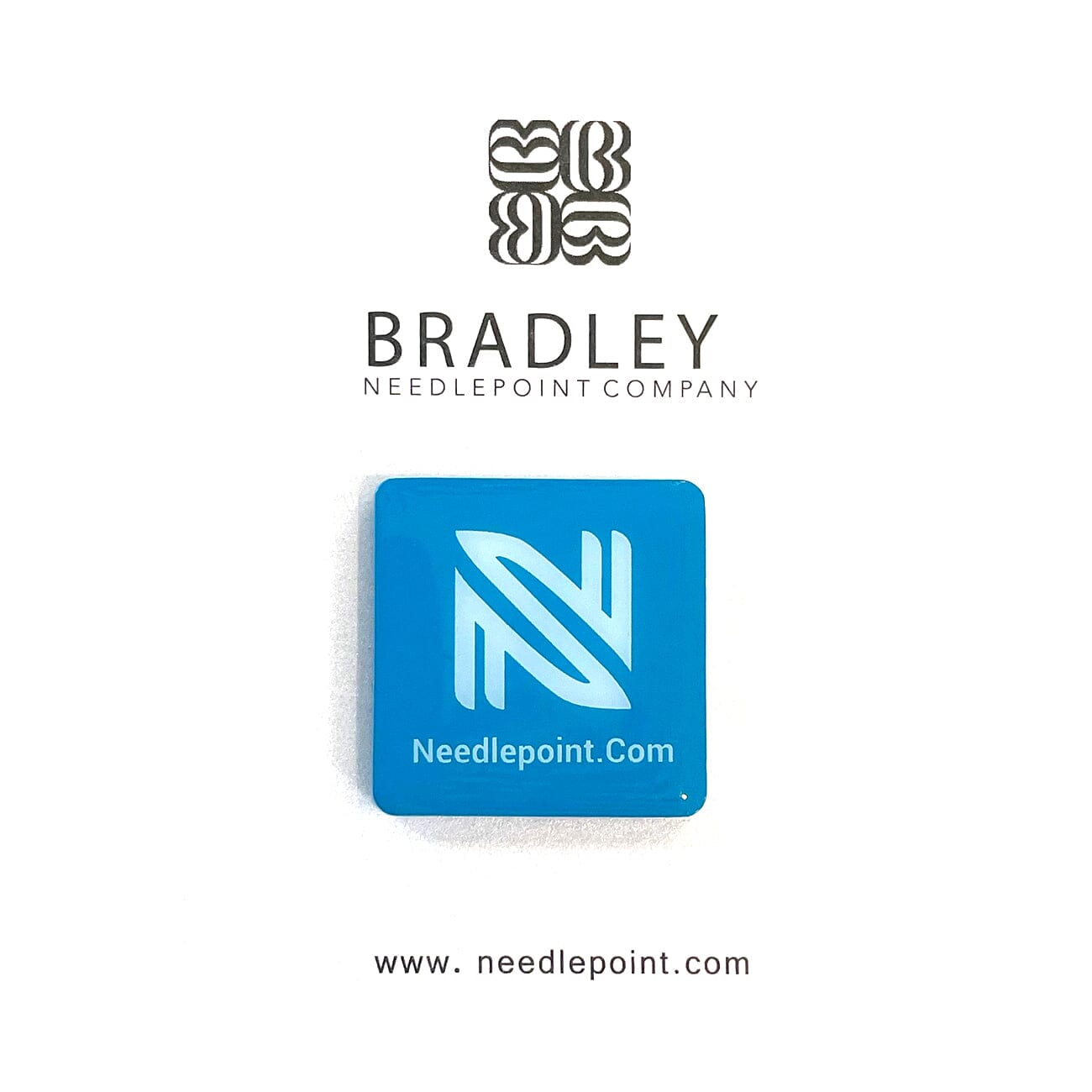 Needlepoint.Com Logo Square Magnet Accessories Bradley Needlepoint Company  - 1