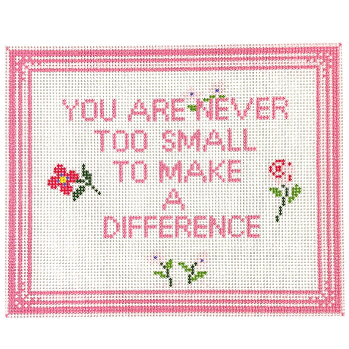 Never Too Small   Pink Printed Canvas Mimi in Stitches 
