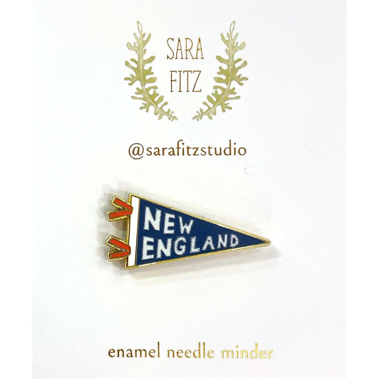 New England Pennant Needle Minder Accessories Sara Fitz Studio  - 1