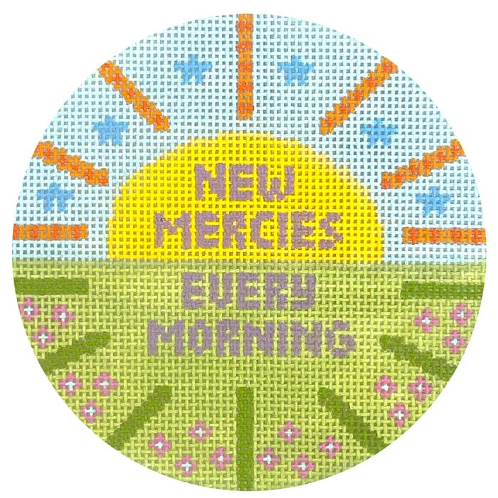 New Mercies Every Morning Painted Canvas Atlantic Blue Canvas 
