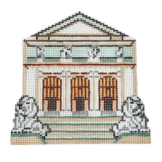 New York City Public Library Painted Canvas Blue Ridge Stitchery 
