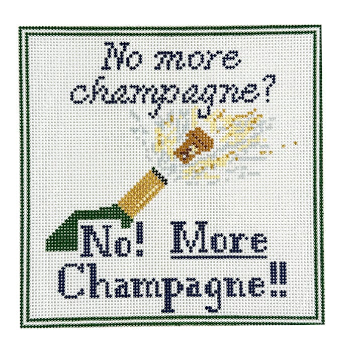 No More Champagne Bar Sign Painted Canvas Ann Kaye Studio  - 1
