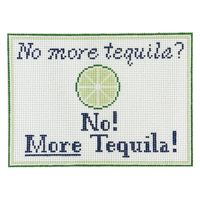 No More Tequila Bar Sign Painted Canvas Ann Kaye Studio  - 1