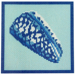 Noble Cone Shell Coaster Printed Canvas Kirk & Bradley 
