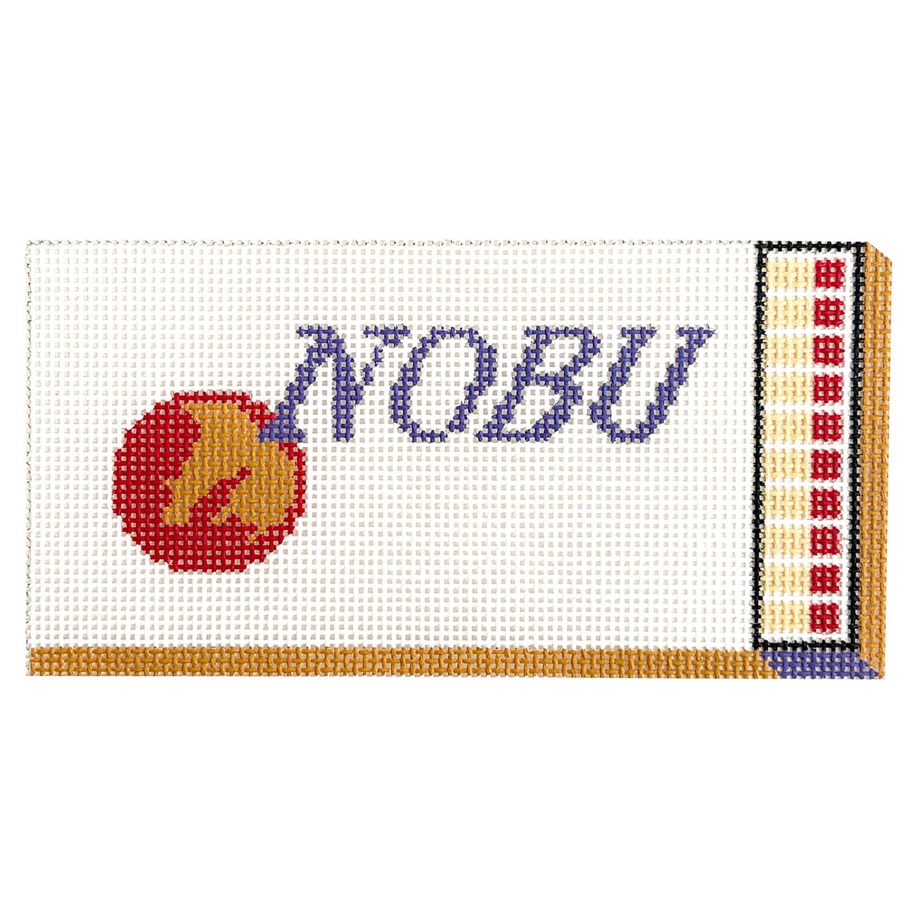 Nobu Matchbox Ornament Painted Canvas Spruce Street Studio  - 1