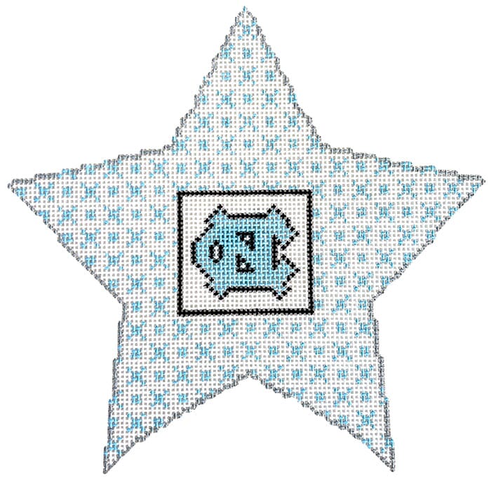 North Carolina Star Painted Canvas Chris Lewis Distributing 