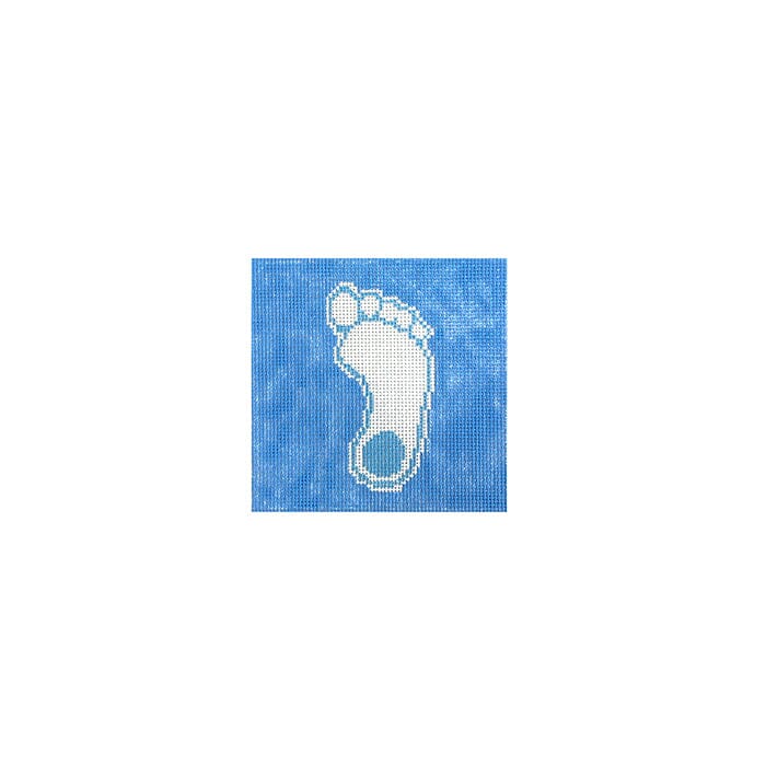 North Carolina UNC Tarheel 4x4 Painted Canvas Needlepoint by Laura  - 1