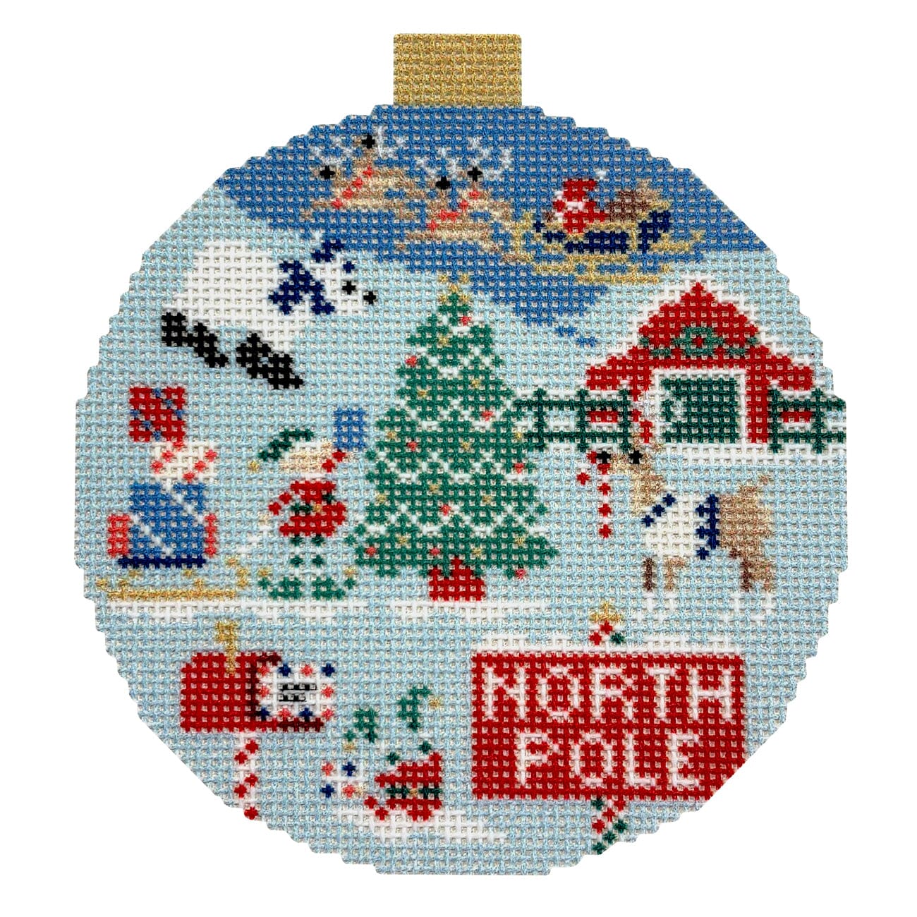 North Pole Ornament Printed Canvas Kirk & Bradley  - 1