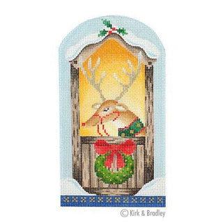 North Pole   Reindeer Painted Canvas Kirk & Bradley 
