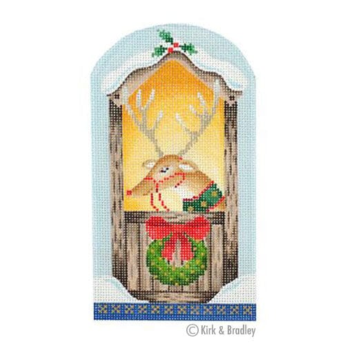North Pole   Reindeer Painted Canvas Kirk & Bradley 
