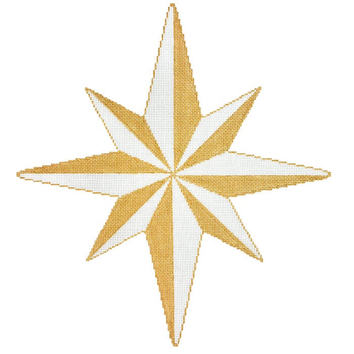 Northern Star Tree Topper / Wreath Painted Canvas NDLPT Designs 
