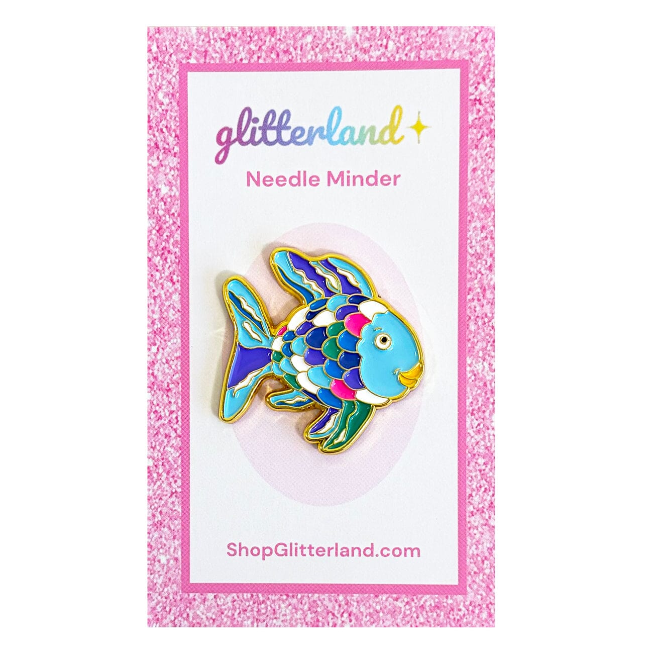 Nostalgic Bookish Fish Needle Minder Accessories Glitterland  - 1