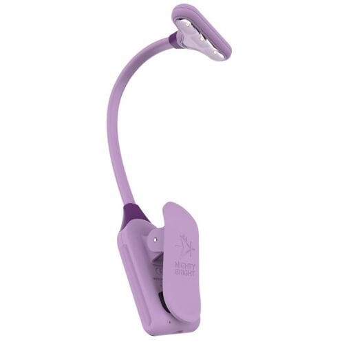 NuFlex Rechargeable LED Clip On Light Accessories Mighty Bright Lavender 
