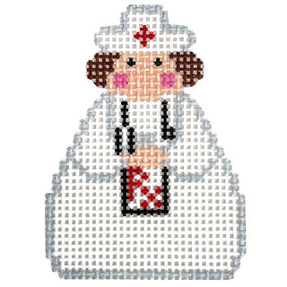 Nurse Angel Ornament Painted Canvas Stitch Its 

