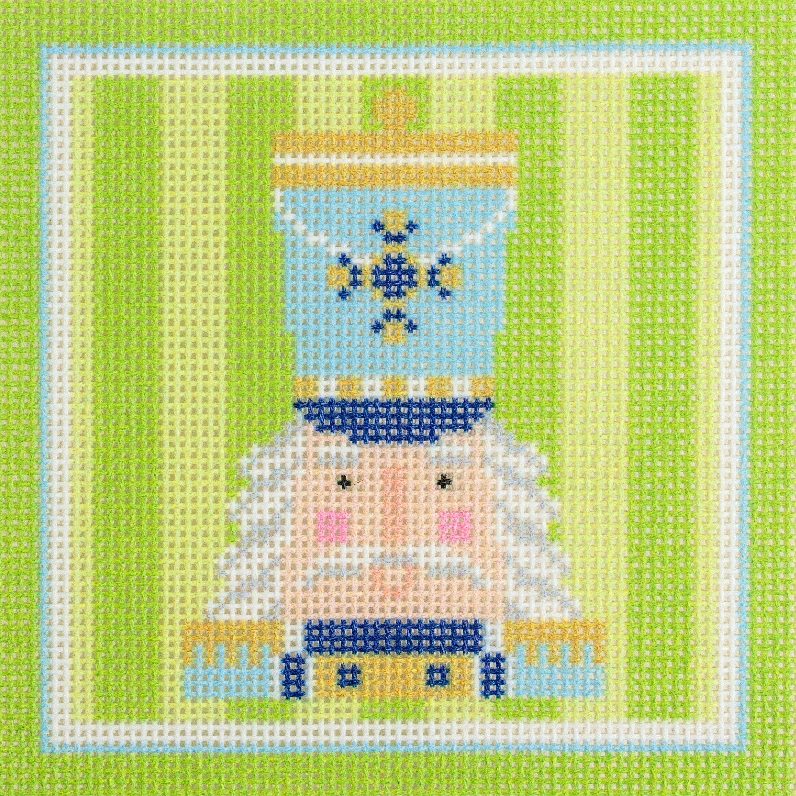Nutcracker Coaster   Otto Printed Canvas Needlepoint To Go 
