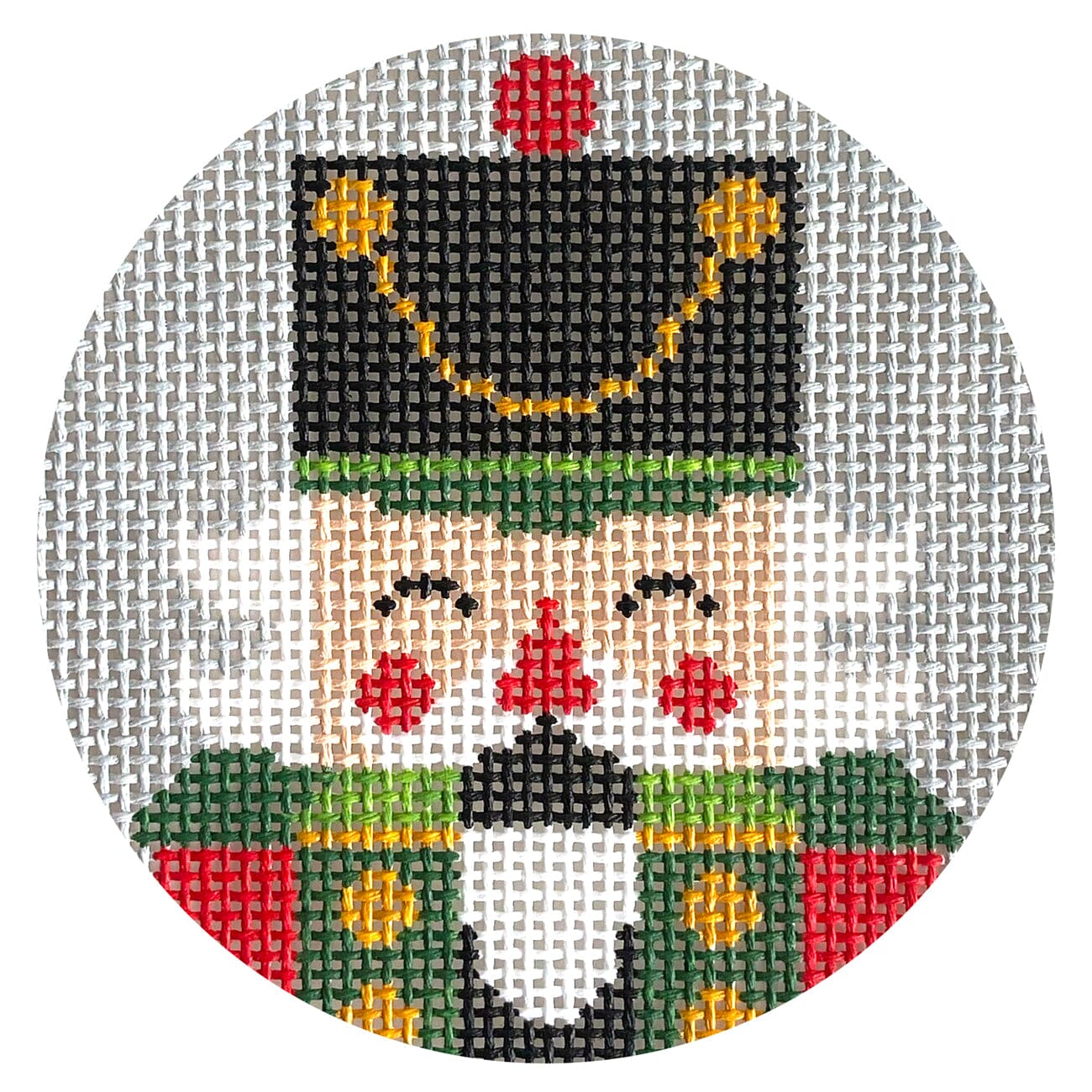 Nutcracker Ferdinand Round Painted Canvas Love MHB Studio  - 1