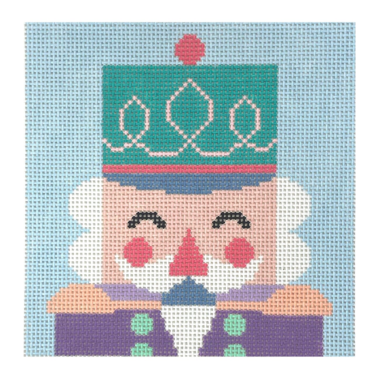 Nutcracker Grey Square Painted Canvas Love MHB Studio  - 1