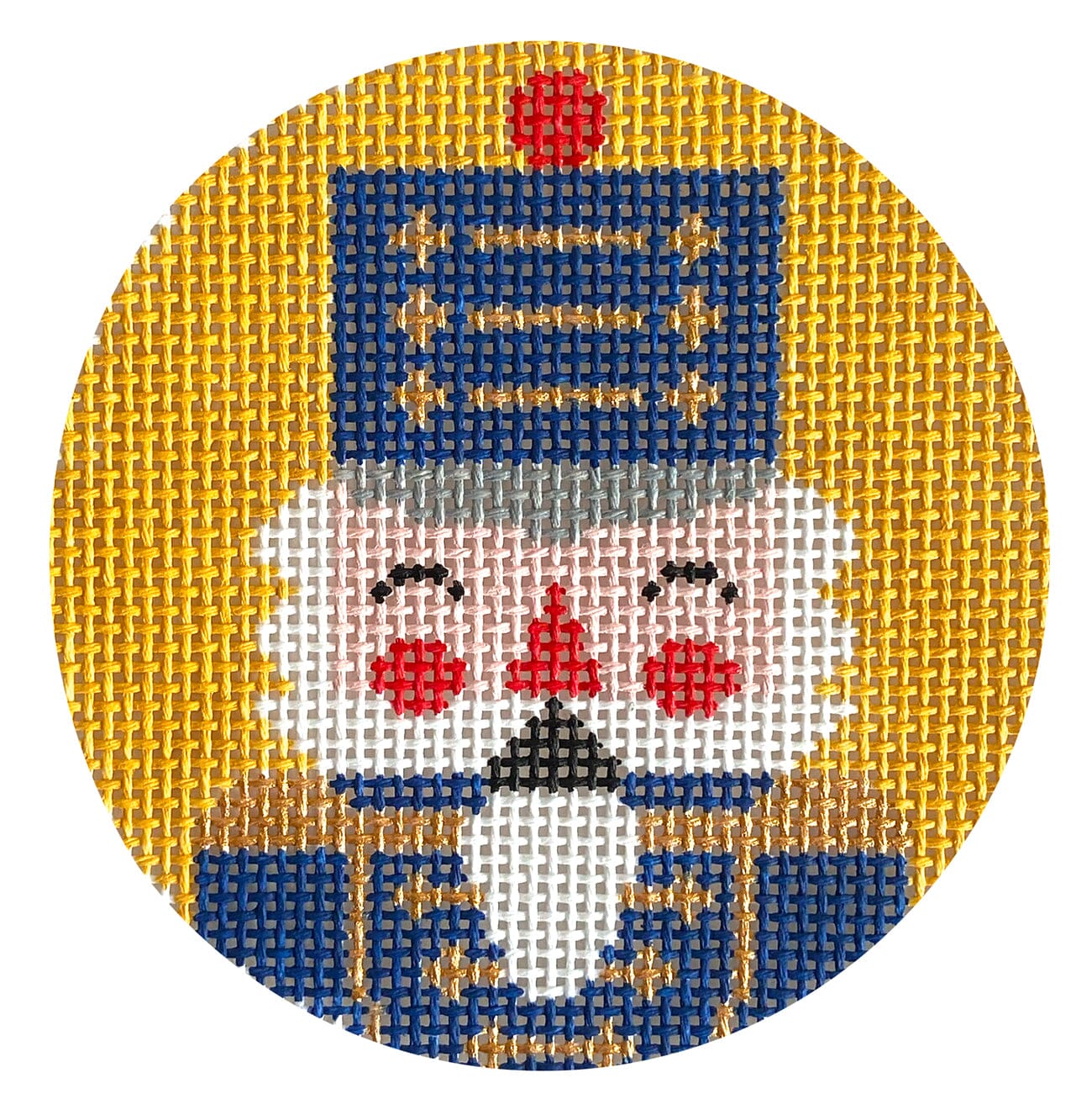Nutcracker Horatio Round Painted Canvas Love MHB Studio  - 1
