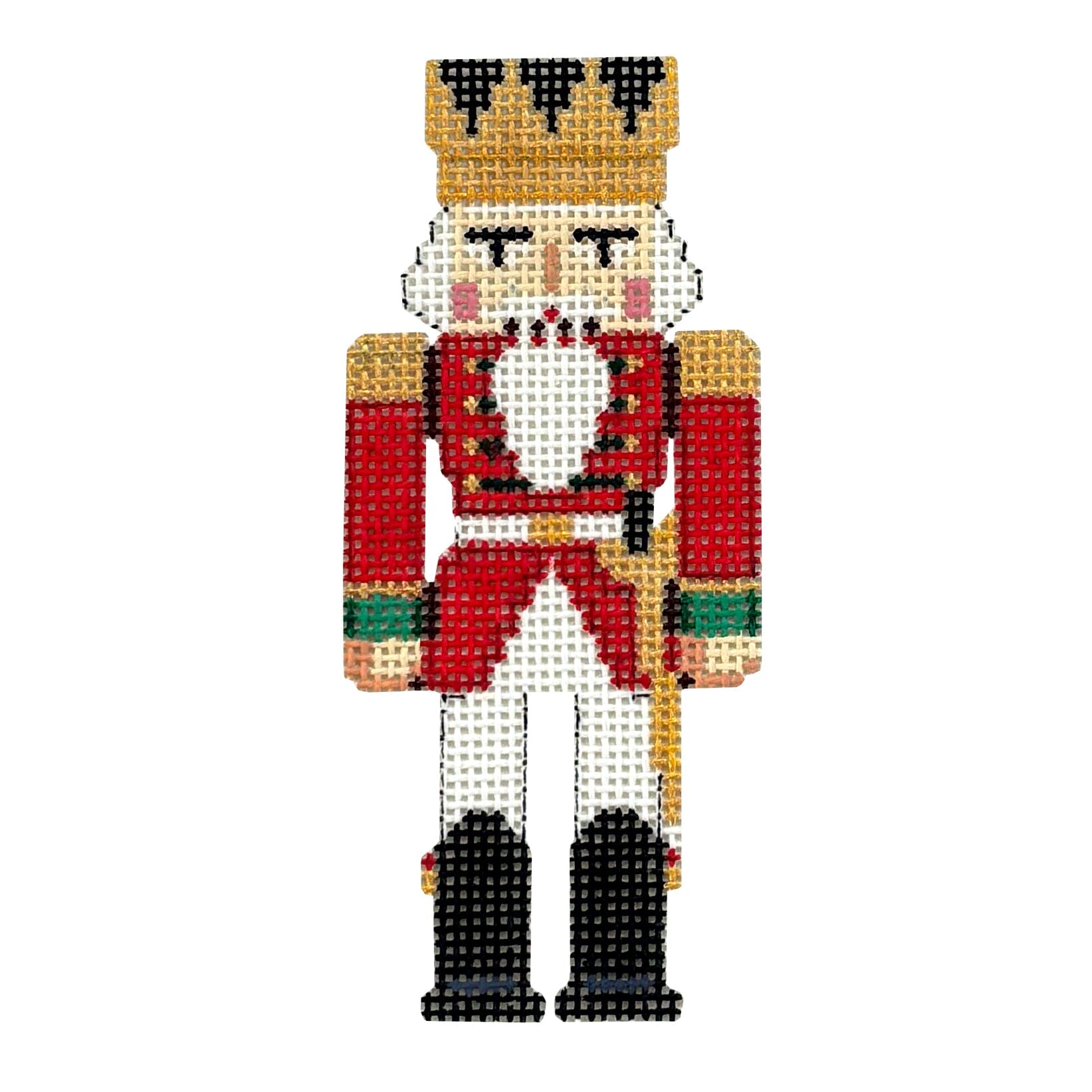 Nutcracker King, Ornament Painted Canvas Susan Roberts Needlepoint Designs Inc.  - 1