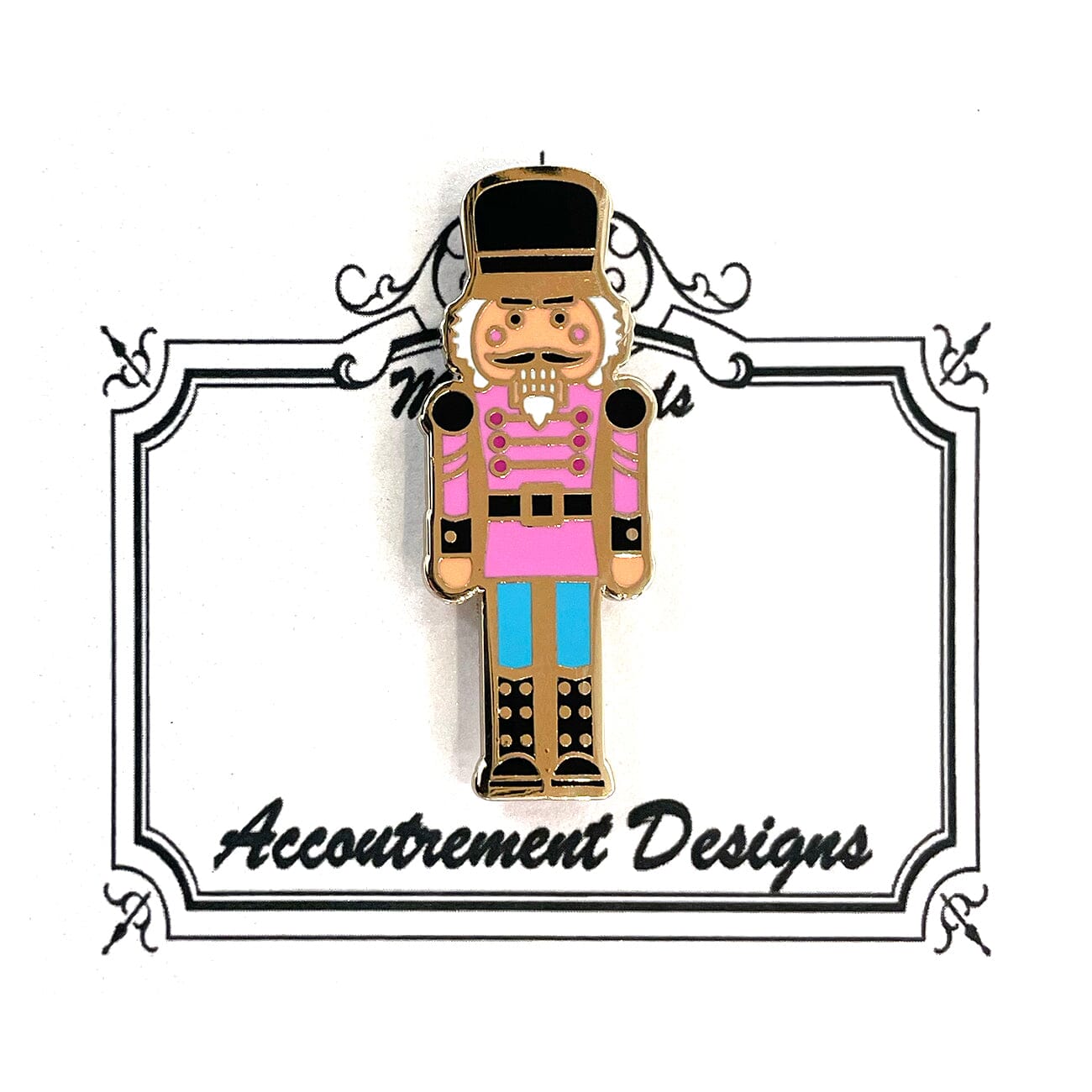 Nutcracker, Pink / BLUE Needleminder Accessories Accoutrement Designs  - 1