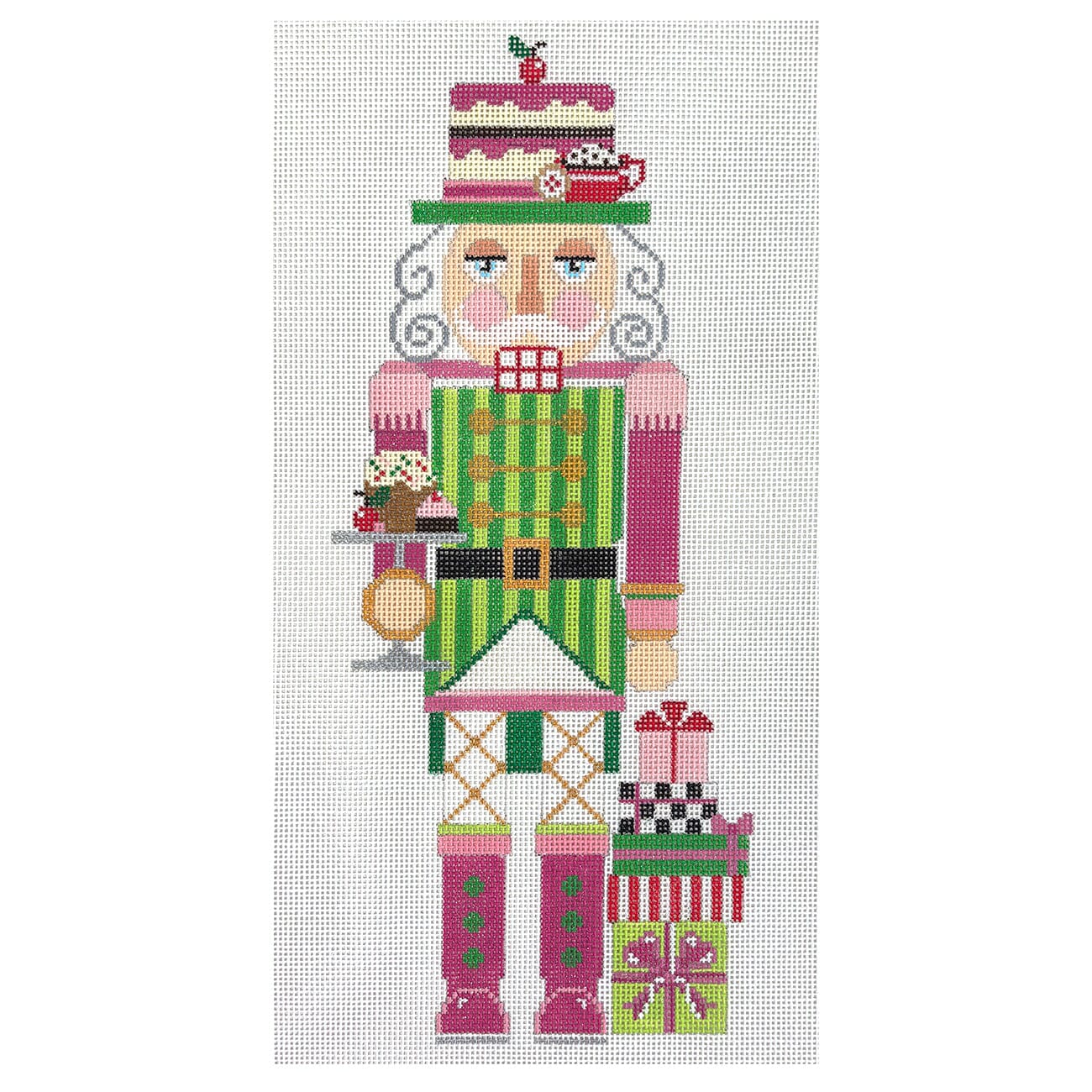 Nutcracker   Pink & Green Sweet Painted Canvas The Meredith Collection  - 1