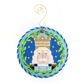 Nutcracker Round Canvas   Ludwig with Stitch Guide Printed Canvas Needlepoint To Go 
