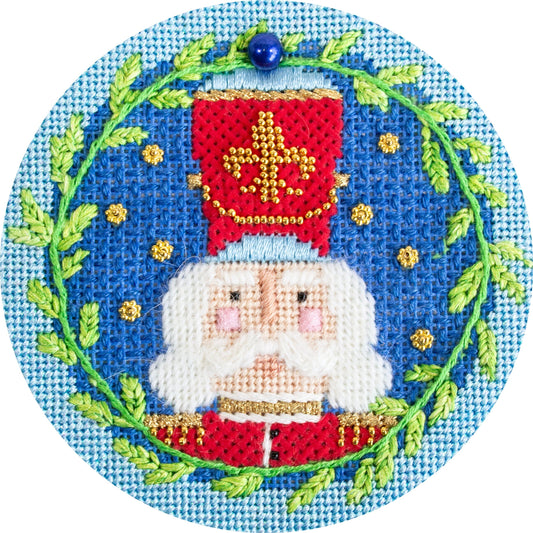 Nutcracker Round - Franz Kit Kits Needlepoint To Go 