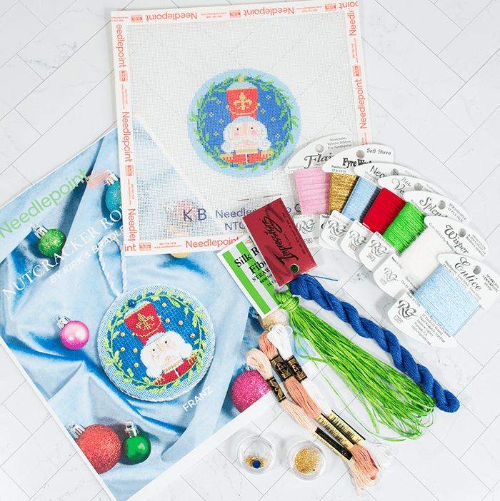 Nutcracker Round   Franz Kit Kits Needlepoint To Go 
