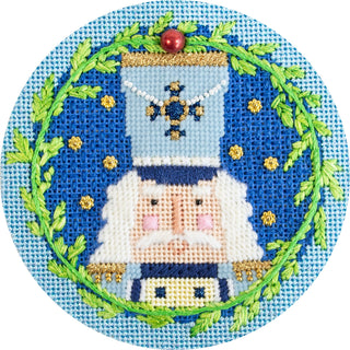 Nutcracker Round   Otto Kit Kits Needlepoint To Go 
