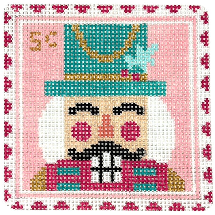 Nutcracker Stamp Painted Canvas Stitch Rock Designs 