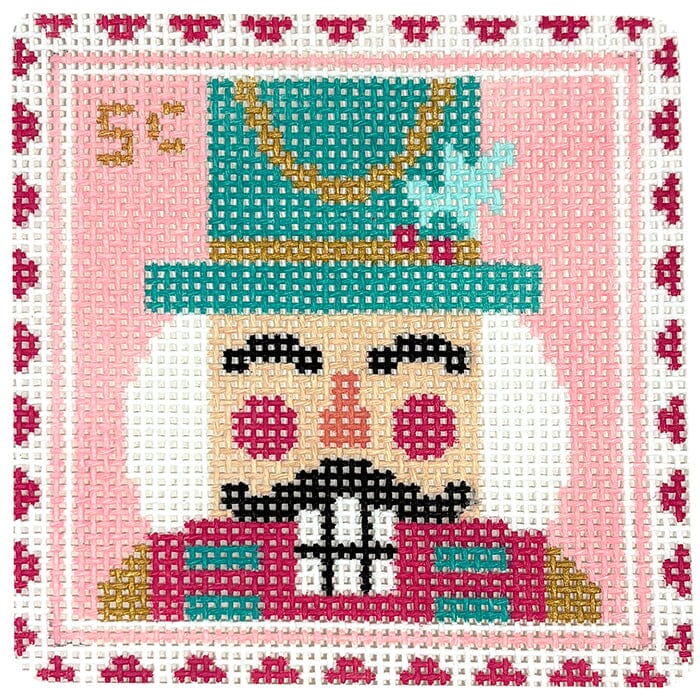 Nutcracker Stamp Painted Canvas Stitch Rock Designs  - 1