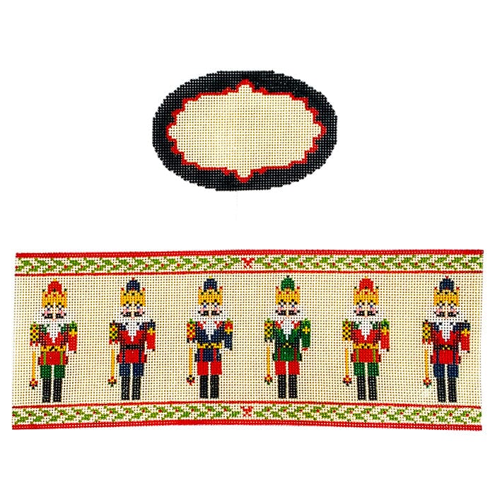 Nutcrackers hinged box with hardware Painted Canvas Funda Scully  - 1