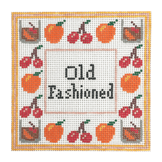 Old Fashioned Coaster Painted Canvas Mopsey Designs 
