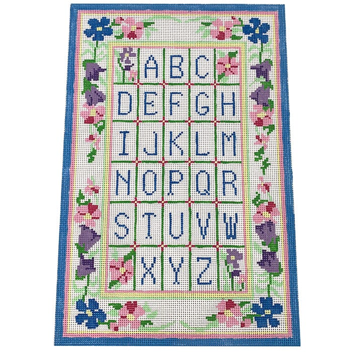 Old Fashioned Sampler Painted Canvas Jean Smith 
