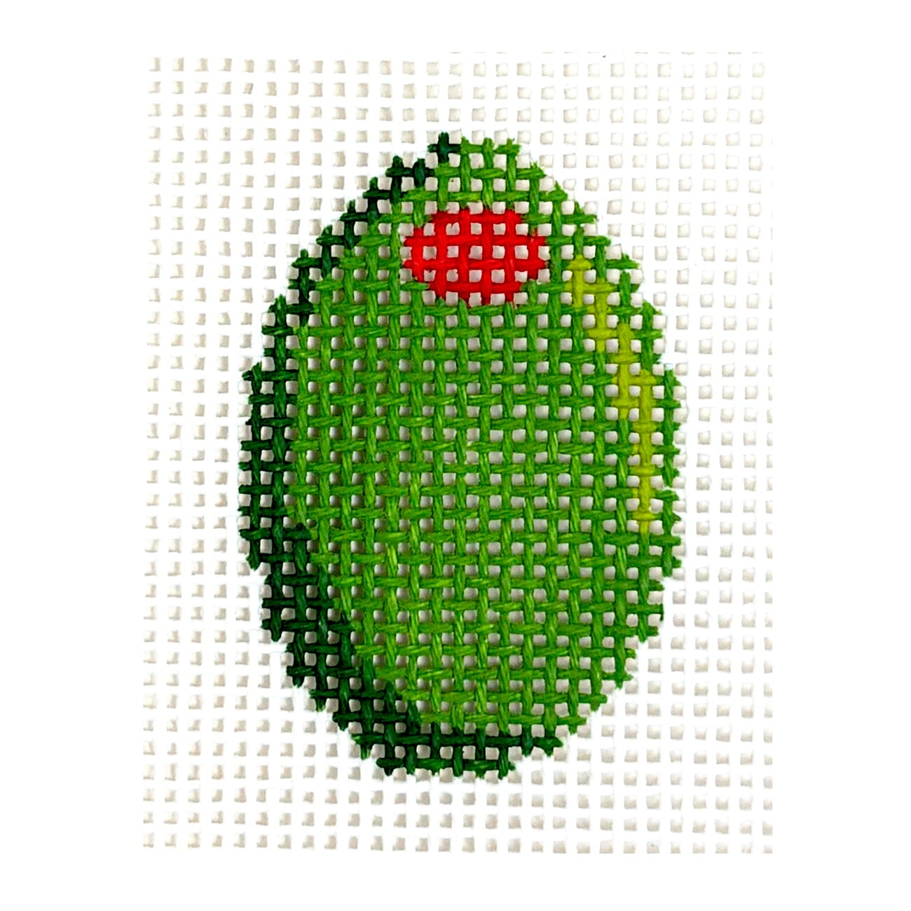 Olive Mini Painted Canvas MF Needlepoint  - 1