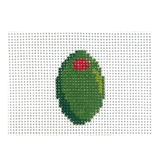 Olive Mini Painted Canvas MF Needlepoint 