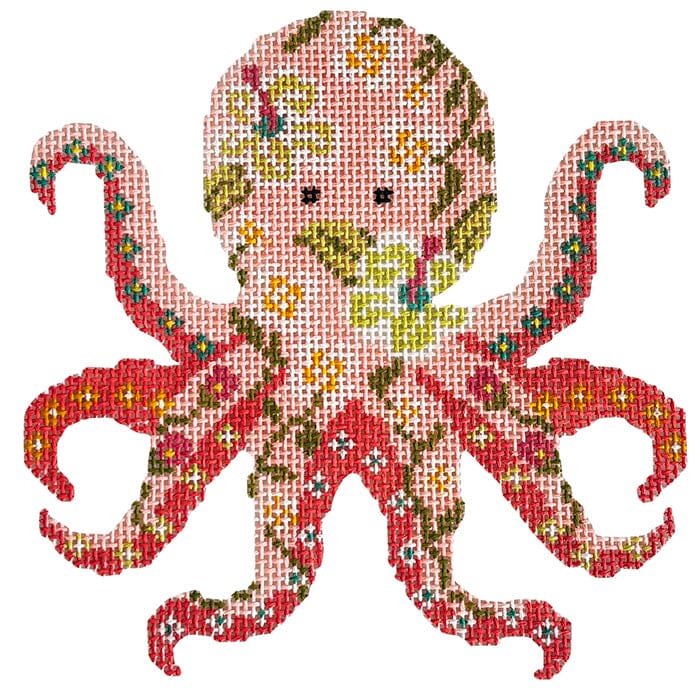 Opal the Octopus Painted Canvas Rachel Barri Designs 